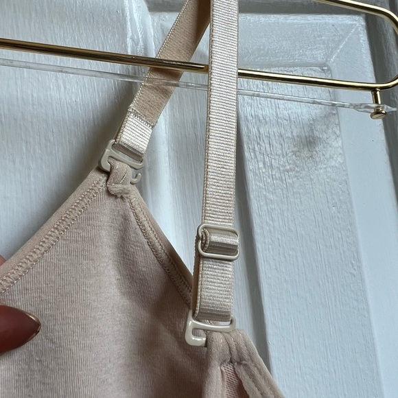 Women's Cream Tank Top Shapewear Upper Back Exposed - Picture 3 of 9